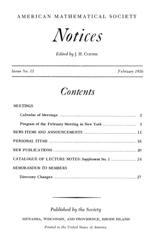 Notices of the American Mathematical Society