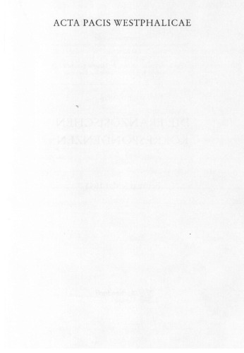 Die französischen Korrespondenzen / Februar - Mai 1648