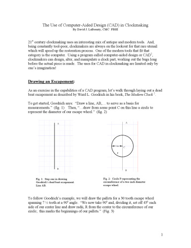 The Use of Computer-Aided Design (CAD) in Clockmaking