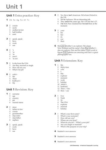 Life - Elementary A2 - Extra Practice Activities