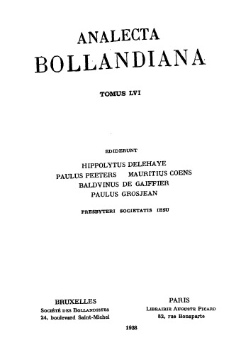 Analecta Bollandiana