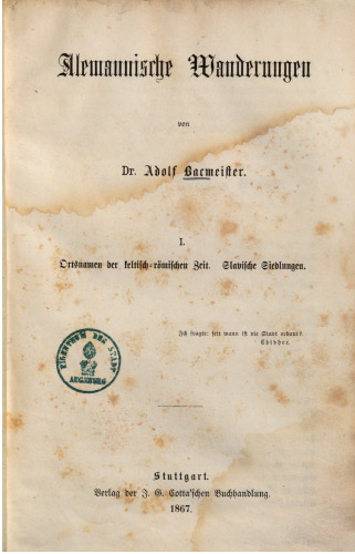 Ortsnamen der keltisch-römischen Zeit / Slavische Siedlungen