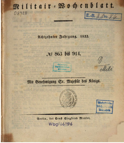 Militär-Wochenblatt