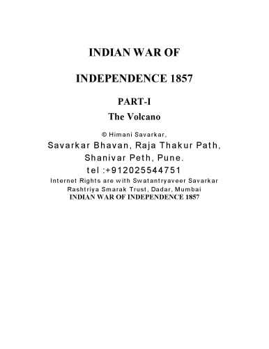 Indian War of Independence, 1857