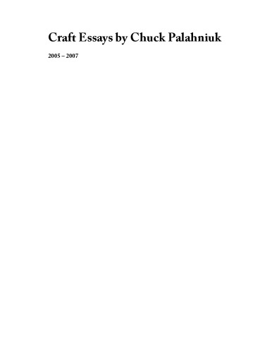 Writing Craft Essays