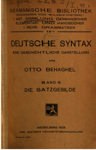 Die Satzgebilde