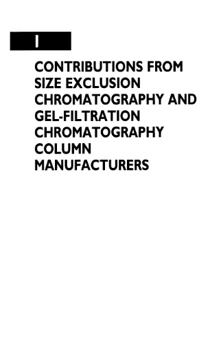 Introduction to Environmental size exclusion chromatography