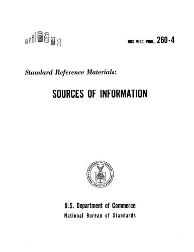 Standard Reference Materials: Sources of Information