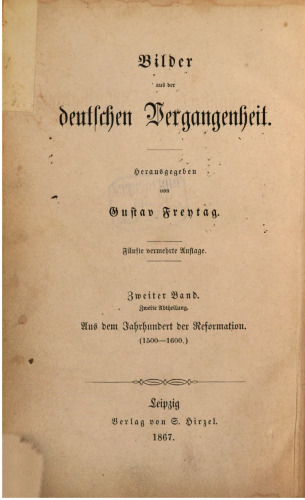 Aus dem Jahrhundert der Reformation (1500-1600)
