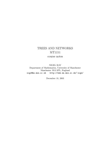 Trees and networks MT1151