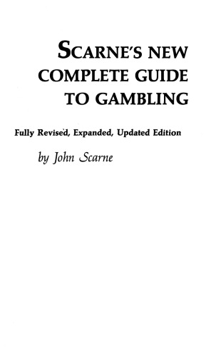 Scarne's New Complete Guide to Gambling