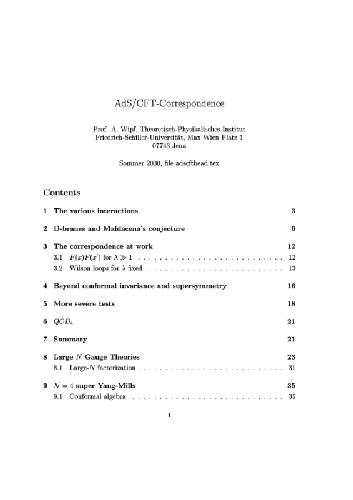AdS-CFT correspondence
