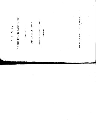 Survey of the Uralic Languages