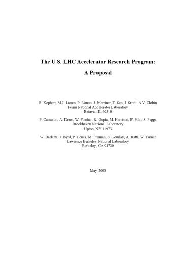 US LHC Accelerator Research Program - Proposal