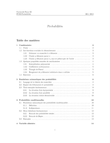 Probabilités
