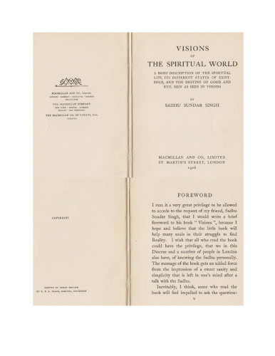 Visions of the Spiritual World