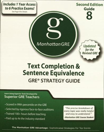 Manhattan GRE: Text Completion & Sentence Equivalence