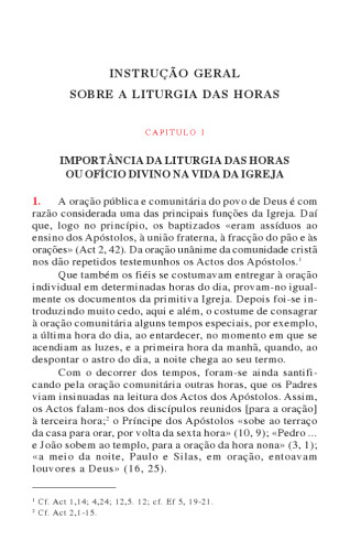 Instrução Geral Sobre a Liturgia das Horas