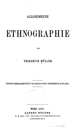 Allgemeine Ethnographie