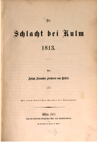 Die Schlacht bei Kulm 1813