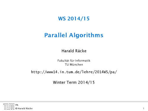Parallel Algorithms
