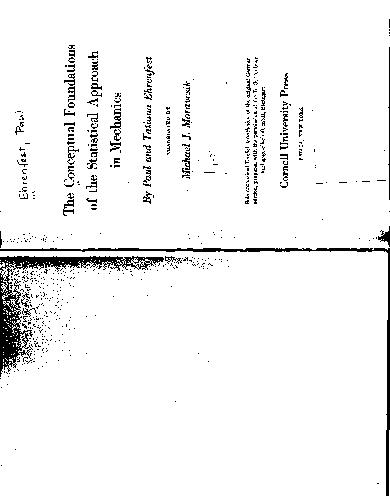 The conceptual foundations of the statistical approach in mechanics
