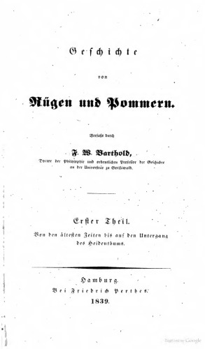 Geschichte von Rügen und Pommern