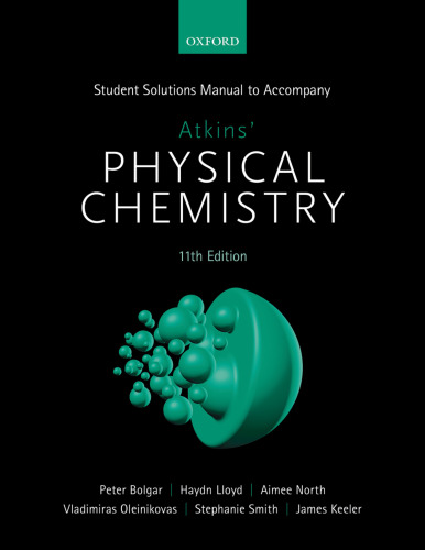 Student Solution to Atkins Physical Chemistry 11ed