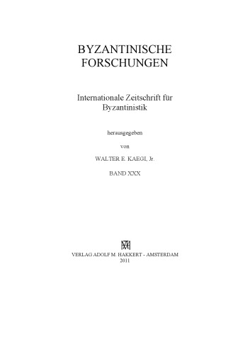 Byzantinische Forschungen