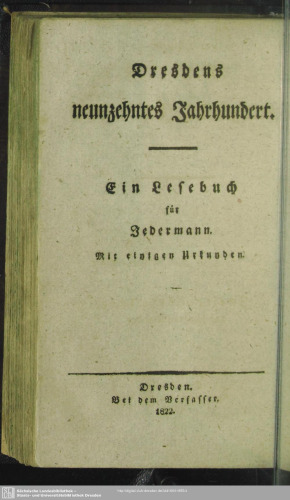Dresdens neunzehntes Jahrhundert