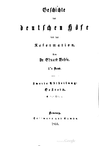 Oestreich [Österreich]