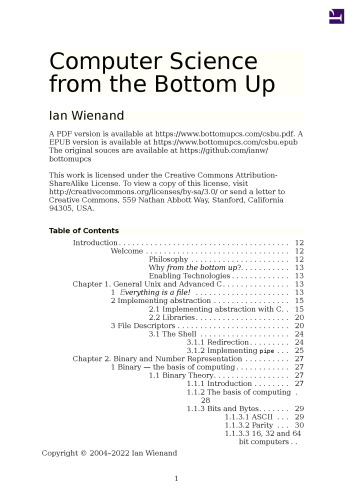 Computer Science from the Bottom Up