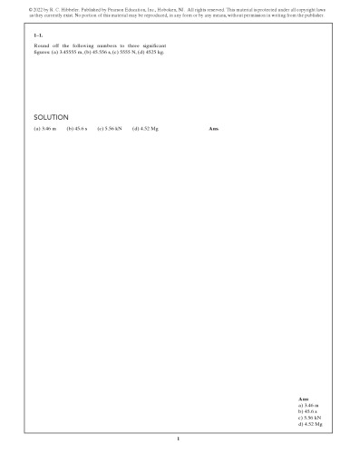 Instructor's Solutions Manual for Engineering Mechanics Statics, SI Edition, 15E