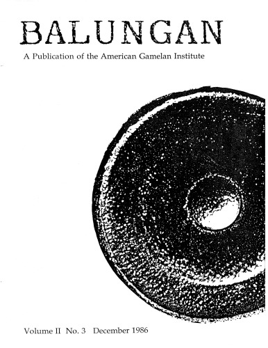 Balungan Gamelan Journal