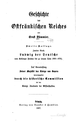 Ludwig der Deutsche vom Koblenzer Frieden bis zu seinem Tode (860-876)