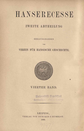 Hanserecesse von 1431-1476