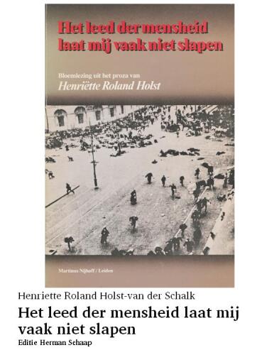 Het leed der mensheid laat mij vaak niet slapen