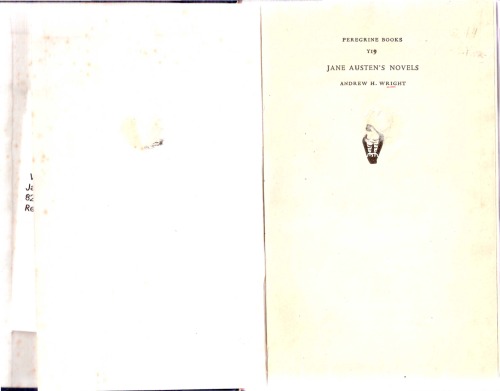 Jane Austen's Novels: A Study in Structure