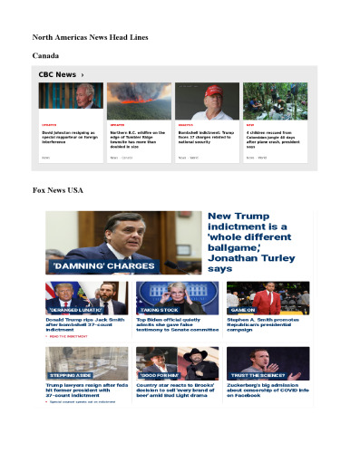 North Americans News HeadLines Today