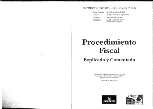 Procedimiento Fiscal. Explicado y comentado
