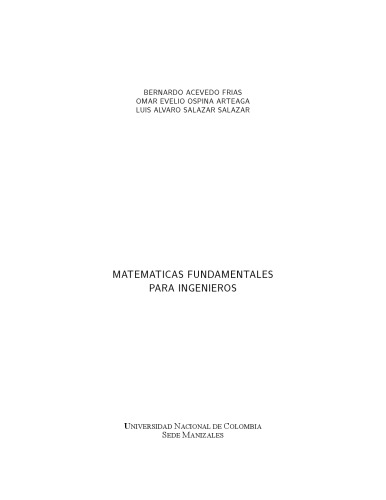 Matemáticas Fundamentales para Ingenieros