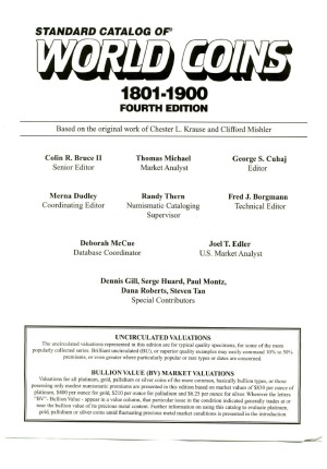 Standard Catalog of World Coins 1801 - 1900 (4th Edition)