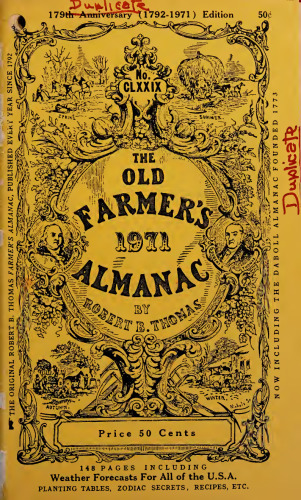 The Old Farmer's Almanac 1971