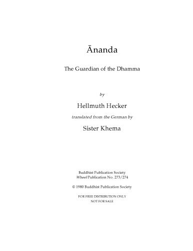 Ananda: The Guardian of the Dhamma