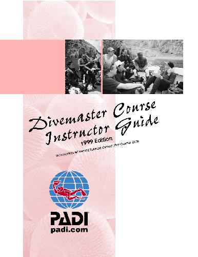 PADI Divemaster Course Instructor Guide, PADI