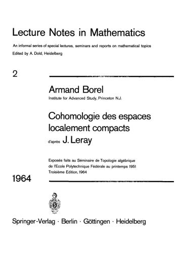 Cohomologie des espaces localement compacts