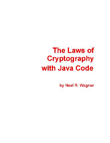The laws of cryptography with Java code