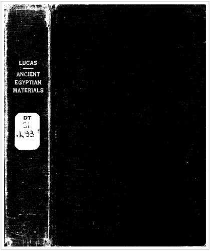 Ancient Egyptian Materials