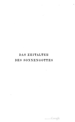 Das Zeitalter des Sonnengottes