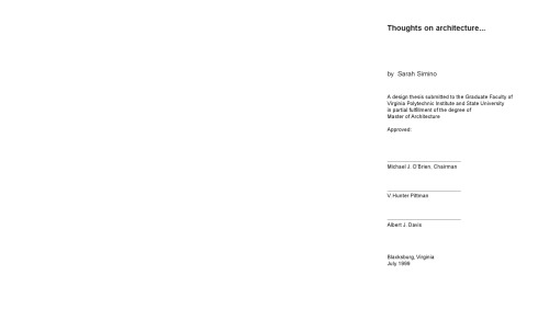 Thoughts On Architecture